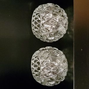 Vintage Partylite Rockport Crystal Votive Candle Holders